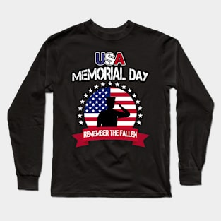 USA Memorial Day - Remember the Fallen Long Sleeve T-Shirt